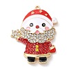 Christmas Zinc Alloy Rhinestone Pendnats LS-PALLOY-K008-01D-KCG-1
