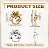 2 Styles Tibetan Style Alloy Toggle Clasps FIND-LP0007-48-2