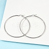 Tarnish Resistant 304 Stainless Steel Big Hoop Earrings X-EJEW-F105-02P-4