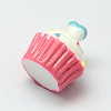 Heart with Cake Resin Cabochons CRES-R183-04B-4