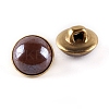 1-Hole Brass Resin Button BUTT-WH0015-35F-1