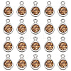 20Pcs Faceted Glass Charms RGLA-TADJ0001-01D-2