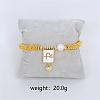 Bohemian Style Brass Rectangle Charm Bracelets FS-WG04134-04-1