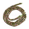 Natural Unakite Beads Strands G-H042-B25-01-3