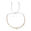 Bohemian Style Handmade Glass Seed Beaded Braided Bead Bracelets for Women LS-TS0574-2-1