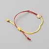 2Pcs Alloy Sunflower Link Bracelets Set BJEW-WH0012-28G-02-2