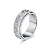 Eye Pattern Stainless Steel Rotating Finger Ring PW-WG69410-02-1