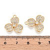 Brass Micro Pave Cubic Zirconia Pendants KK-N263-53G-3