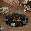 Natural Amethyst Cone Dowsing Pendulum Big Pointed Pendants AJEW-WH0606-26B-3