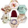 20Pcs Rectangle Velvet Drawstring Pouches TP-BBC0001-03B-01-5