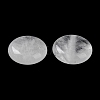 Natural Quartz Crystal Flat Round Palm Stones G-M416-10F-3