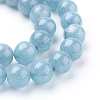 Natural Blue Quartz Beads Strands G-O047-07-6mm-3