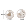 Imitation Pearl Acrylic Beads PL607-1-3