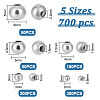 5 Style 304 Stainless Steel Beads STAS-UN0054-68-3