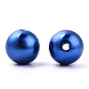 Spray Painted ABS Plastic Imitation Pearl Beads OACR-T015-05C-06-1