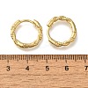 Rack Plating Twist Brass Hoop Earrings EJEW-H143-21G-5