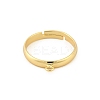 Brass Adjustable Loop Ring Bases KK-A272-10G-2