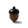 Wooden Acorn Box Jewelry Pendants WOOD-WH0027-33B-1