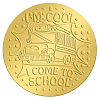 Plastic Self Adhesive Gold Foil Embossed Stickers DIY-WH0211-279-1