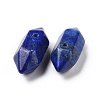 Natural Lapis Lazuli Double Terminal Pointed Pendants G-C007-02A-16-3