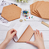 15Pcs Self-adhesive Cork Insulation Sheets AJEW-AR0004-84B-5