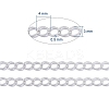 Brass Twisted Chains CHC-Q001-4x3mm-S-8