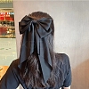 Solid Color Long Bowknot Satin Hair Barrettes PW-WGAD6A6-01-1