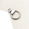 Alloy Ring Swivel Clasps PW-WG4E6C7-01-1
