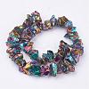 Electroplated Natural Quartz Crystal Bead Strands G-F336-06D-2
