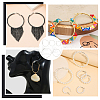 30Pcs 6 Style Brass Hoop Earring Findings FIND-BBC0003-23P-6