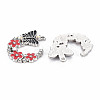 Alloy Rhinestone Pendants PALLOY-N153-06B-RS-2