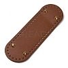 PU Leather Oval Long Bottom for Knitting Bag DIY-K079-01A-2