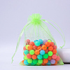 Rectangle Organza Drawstring Bags CON-PW0001-054D-07-1