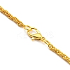 Clear Cubic Zirconia Gun Shape Pendant Necklace with Alloy Rope Chains LS-NJEW-E101-04G-3