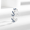 Brass Micro Pave Cubic Zirconia Cuff Rings RJEW-P169-04P-1
