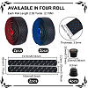 2 Sets 2 Colors Adhesive PU Leather Non-slip Bike Handlebar Tapes FIND-GO0001-21-2