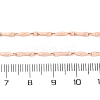 Brass Twisted Bar Link Chain Necklaces NJEW-D302-63RG-3