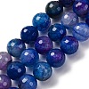 Natural Dragon Veins Agate(Dyed & Heated) Beads Strands G-K390-A08-01-2