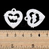 Valentine's Day Opaque Acrylic Pendants SACR-L007-042B-3