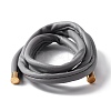 PU Leather Elastic Hair Accessories OHAR-WH0021-19A-1
