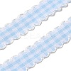 10 Yards Flat Polycotton(Polyester Cotton) Ribbon OCOR-TAC0030-01F-2
