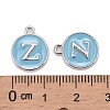 Platinum Plated Alloy Enamel Charms ENAM-S118-04Z-P-3
