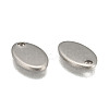 Tarnish Resistant 201 Stainless Steel Stamping Blank Tag Pendants STAS-H037-1-2