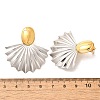 304 Stainless Steel Two Tone Stud Earrings EJEW-F355-04GP-05-3