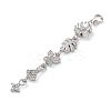 Brass Micro Pave Clear Cubic Zirconia Pendants KK-D101-01B-P-2