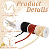 40 Yards 4 Colors Single Face Velvet Ribbon with 4Pcs Plastic Empty Spools SRIB-HY0001-09A-5