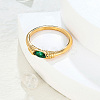 304 Stainless Steel with Cubic Zirconia Finger Rings FS-WG2ED2E-05-2