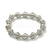Non-Tarnish Adjustable 304 Stainless Steel Bicone Spring Wire Bracelets BJEW-H617-09P-1