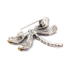 Retro Insect Alloy Colorful Rhinestone Brooches JEWB-I034-31AS-2