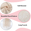 Polyester Lace Tassels Gauze Scarf for Women AJEW-WH20077-040A-5